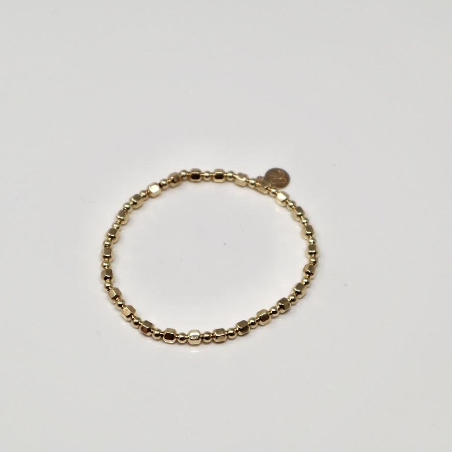 Brunn goldiges Perlen Armband