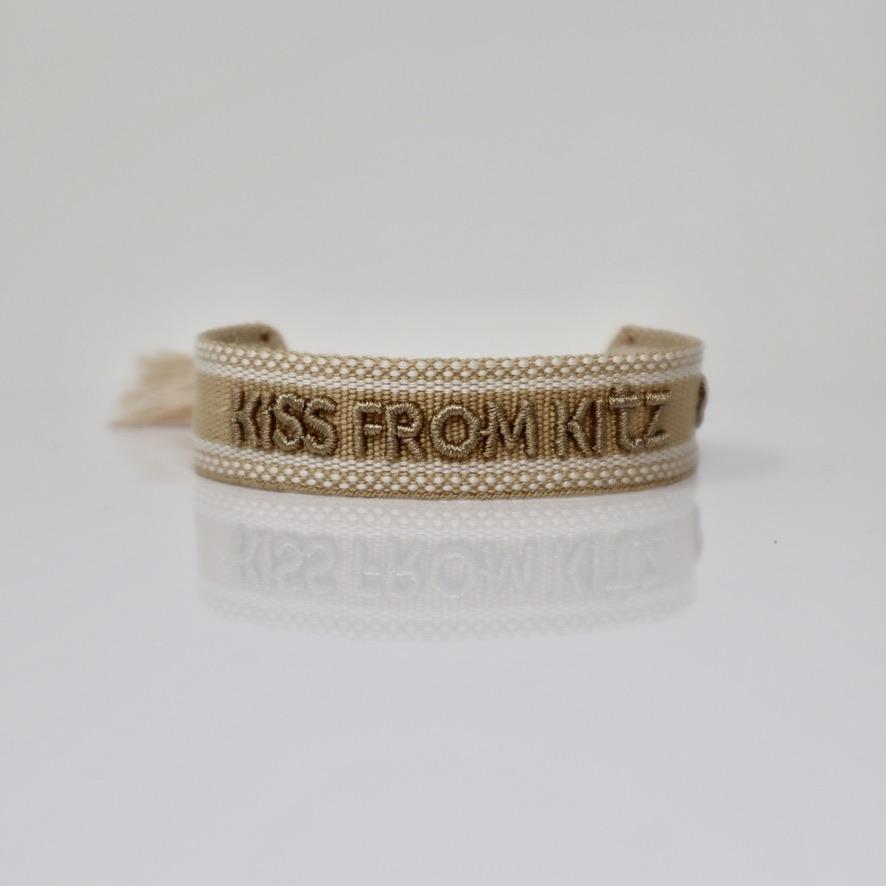 Stoff Armband - Woven KISS-from-KITZ-Bracelet