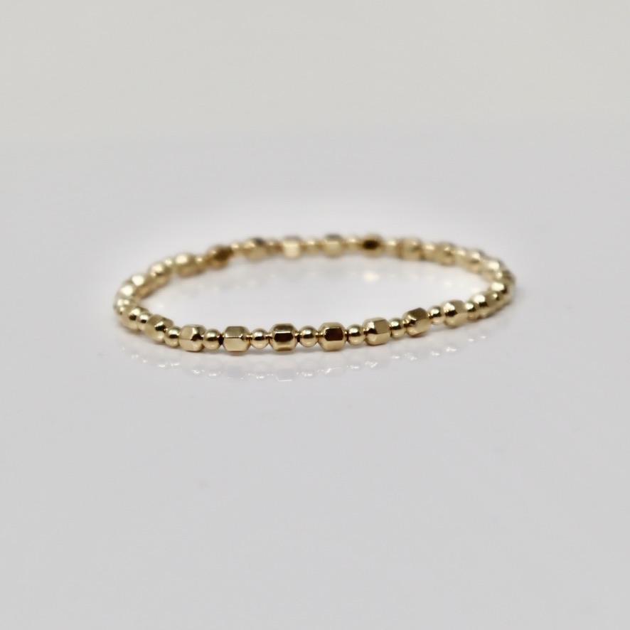 Brunn goldiges Perlen Armband