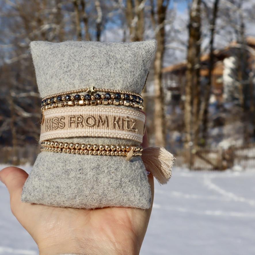 Stoff Armband - Woven KISS-from-KITZ-Bracelet