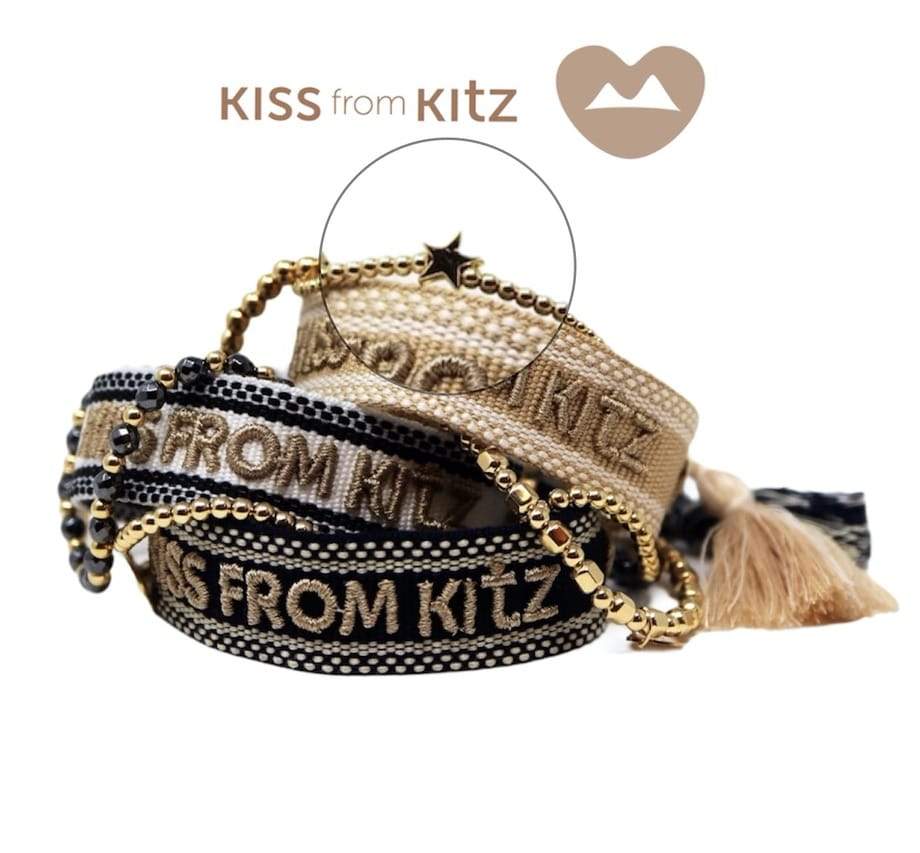 Twinkle Twinkle Little Star Armband mit vergoldeten Perlen