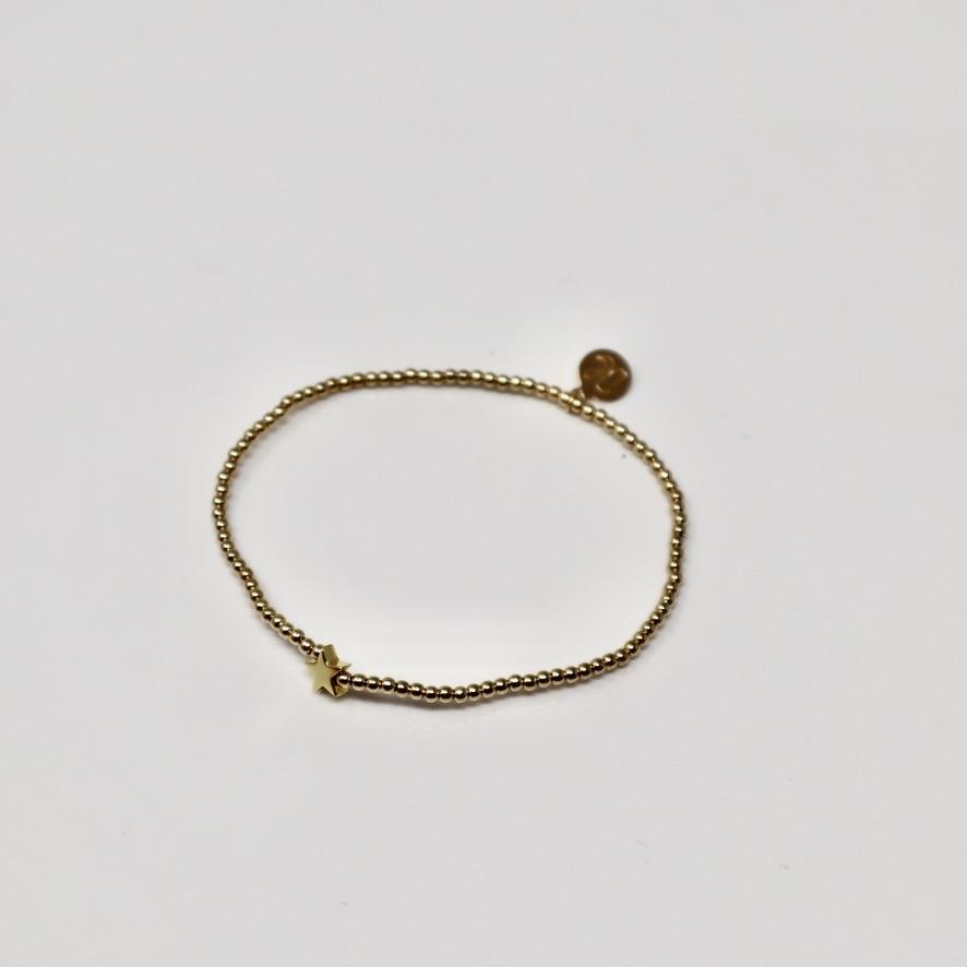 Twinkle Twinkle Little Star Armband mit vergoldeten Perlen