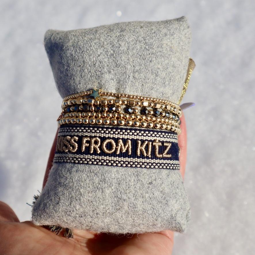 Stoff Armband - Woven KISS-from-KITZ-Bracelet