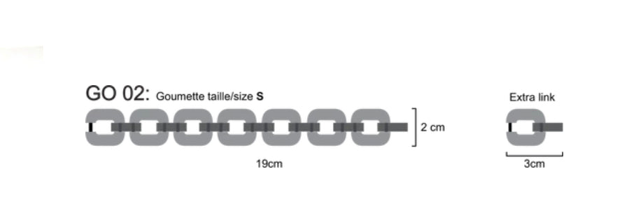 BIG Bracelet X.D. Design S Triple colored Moor/Eggplant/grey