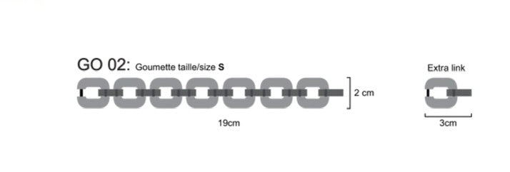 BIG Bracelet X.D. Design S Fuchsia - Green