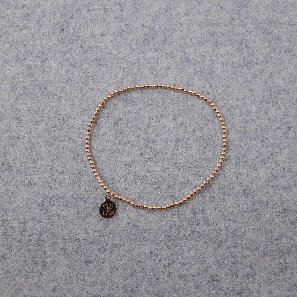 Rosévergoldetes Perlen Armband