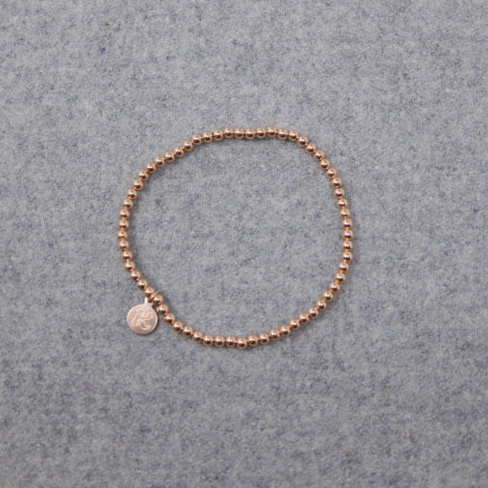 Rosévergoldetes Perlen Armband