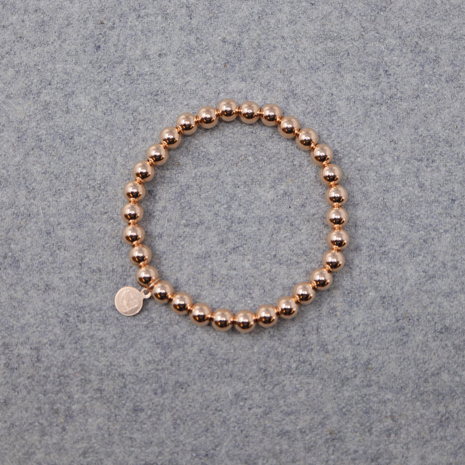 Rosévergoldetes Perlen Armband
