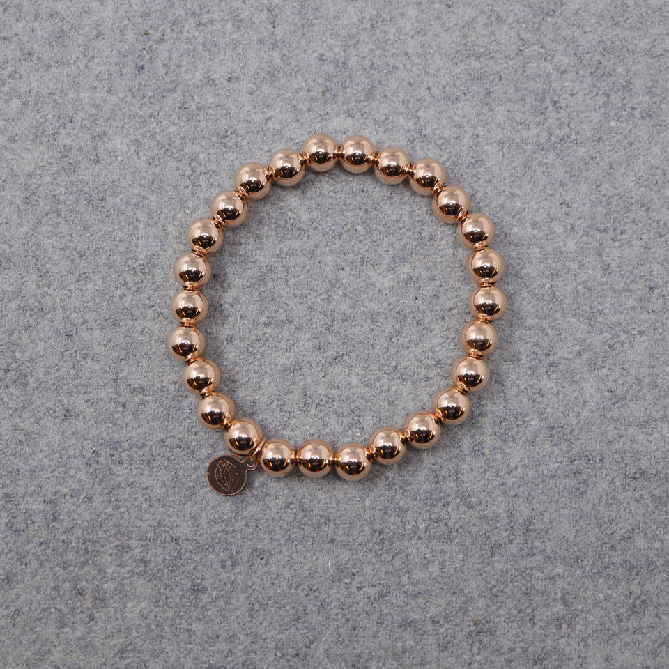 Rosévergoldetes Perlen Armband