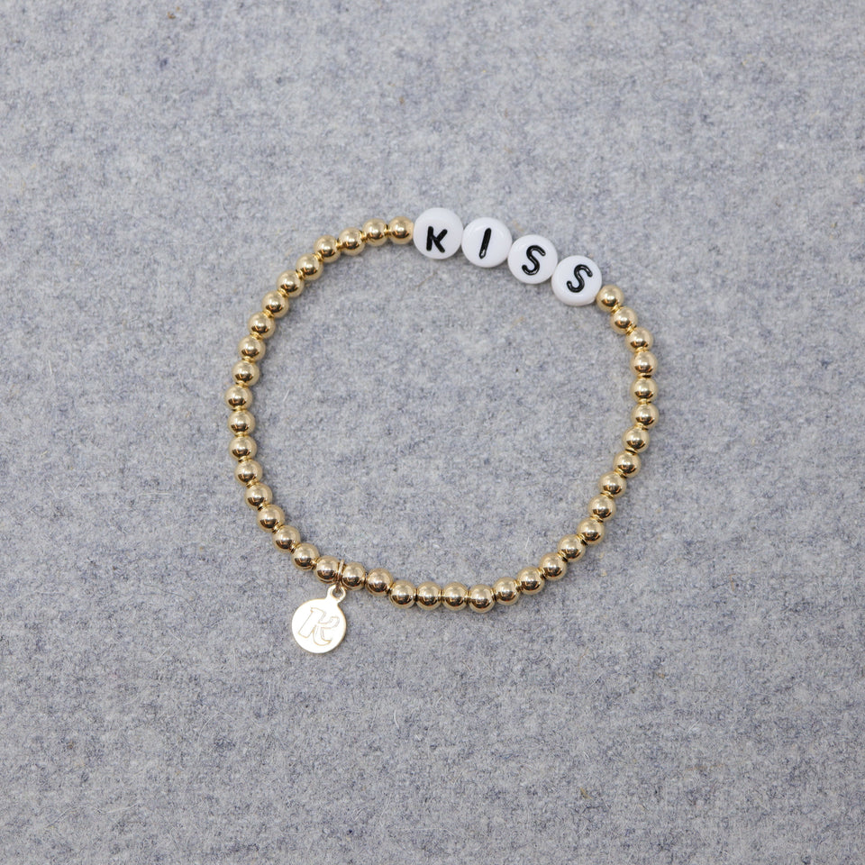 Initials Armband Perlen "Kiss"