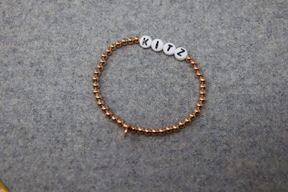 Initials Armband Perlen "Kitz"