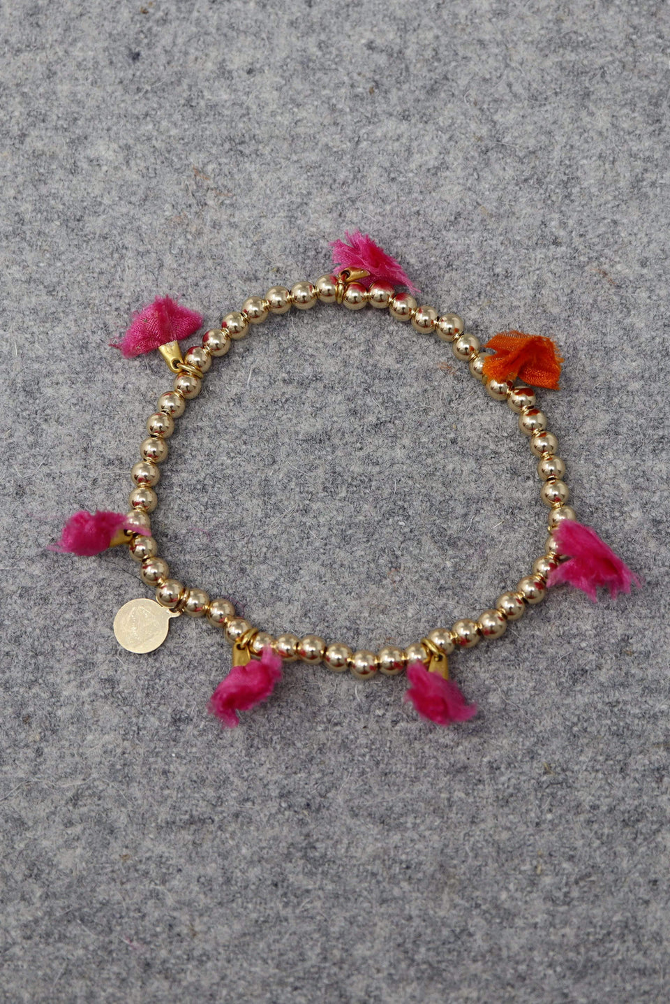 Pomml Pink Orange vergoldeten Armband