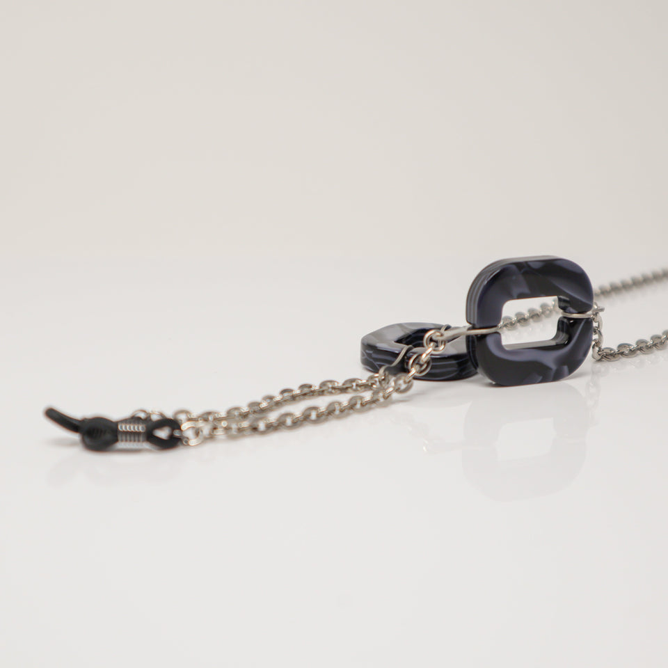 BIG Glases-chain X.D. Design Black Grey Marmor
