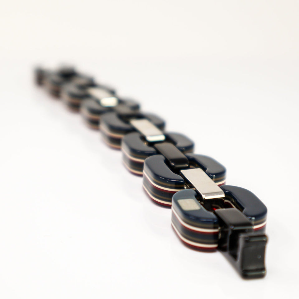 BIG Bracelet X.D. Design S Reverse Color Deep Red/ Blue