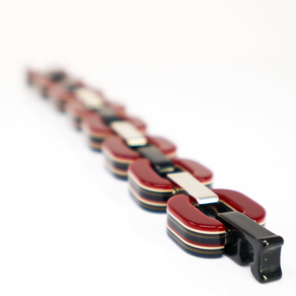 BIG Bracelet X.D. Design S Reverse Color Deep Red/ Blue